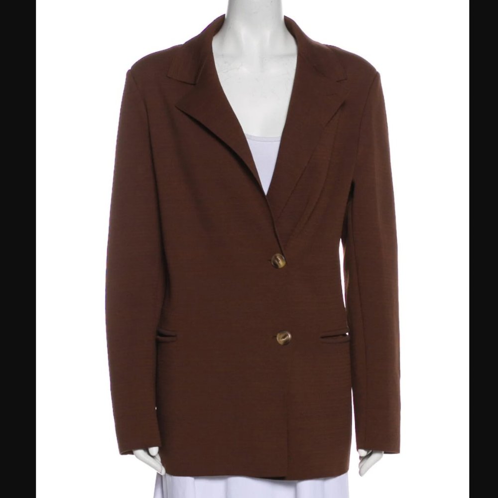 Nanushka Aira Single Breast Stretch Knit Blazer M